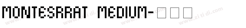 montesrrat medium字体转换